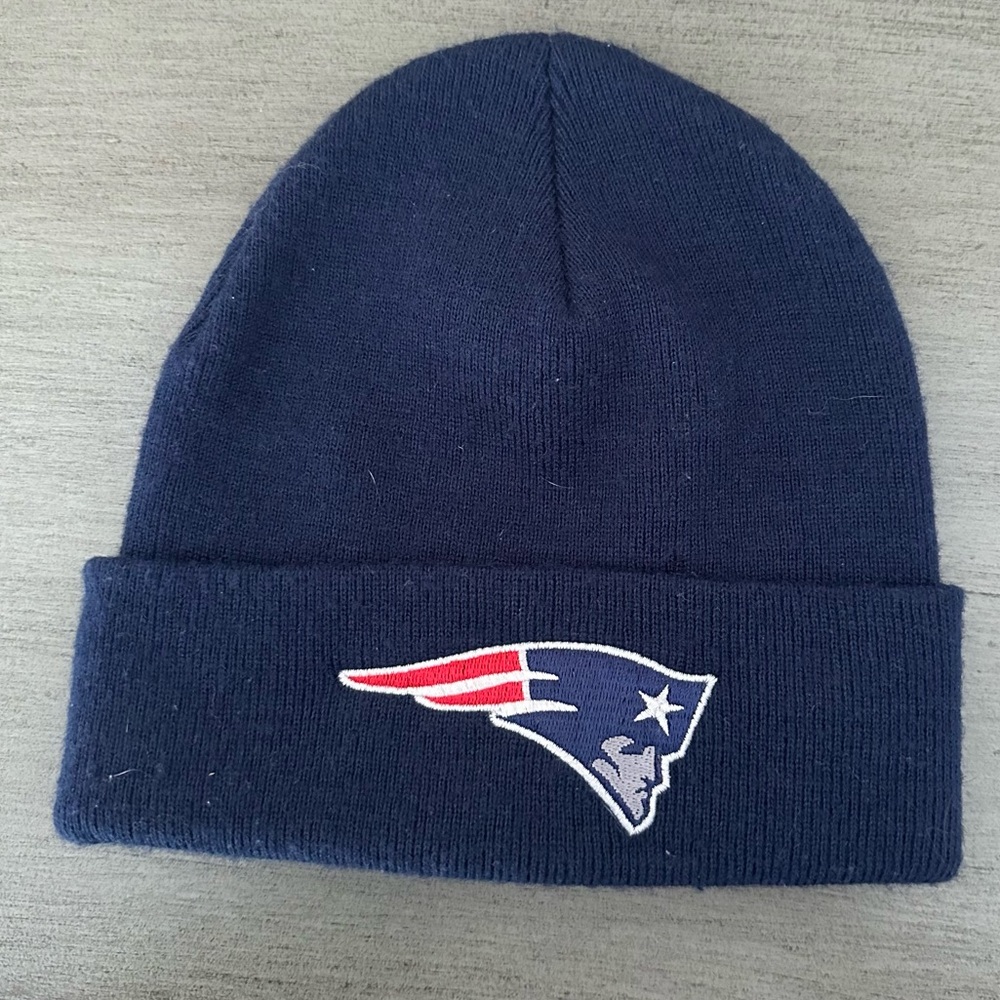 NFL New England Patriots Navy Knit Beanie